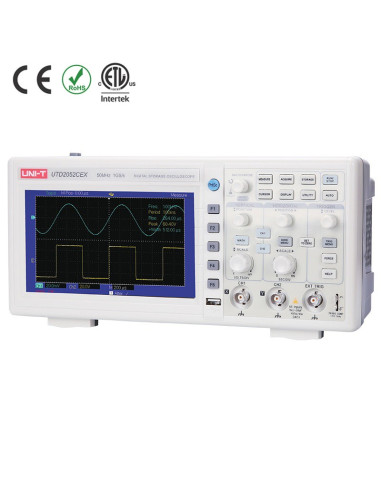 Imagen de Osciloscopio digital 5mhz utd2052cex - vista frontal derecha