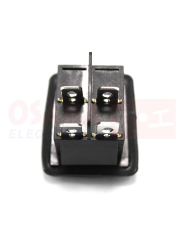 Switch Interruptor Balancín Rojo IP67 4 pines 2 posiciones - vista terminales