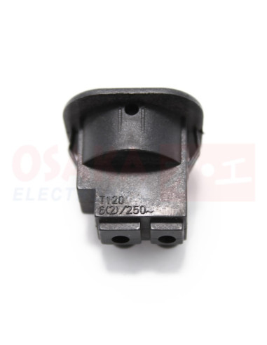 Switch Interruptor Balancín negro 2 posiciones 2 tornillos - vista atras