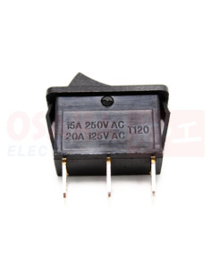 Switch Interruptor Balancín negro 2 pos 2 pines Mediano - vista principal 2