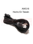 Cable Poder AWG18 1.8mtr Taiwán - vista principal