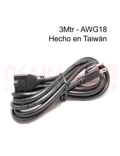 Extensión Polo a Tierra AWG18 3mtr Taiwán - vista final 2