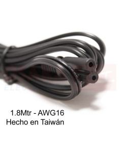 Cable Poder Sencillo AWG16 1.8mtr Taiwán - vista principal 2