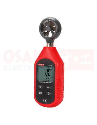 Mini Anemómetro UT363 - vista lateral izquierda