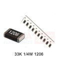 Resistencia SMD 1206 33K 1/4W - vista principal