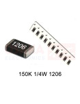 Resistencia SMD 1206 150K 1/4W - vista principal
