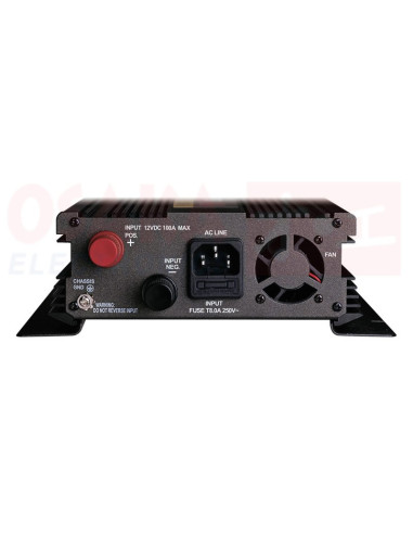 Imagen de Inversor de voltaje con cargador 12V 800W Paco - vista toma