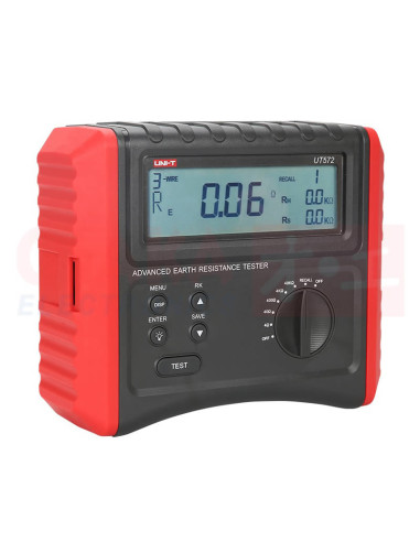Medidor Resistencia en Tierra UT572 - vista lateral