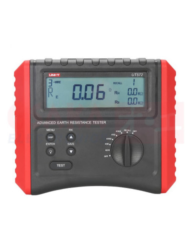 Medidor Resistencia en Tierra UT572 - vista frontal