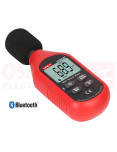 Sonómetro Decibelímetro Bluetooth UT353BT - vista superior izquierda