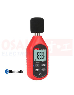 Sonómetro Decibelímetro Bluetooth UT353BT - vista superior izquierda 2