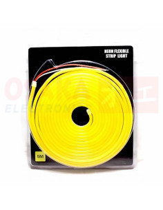 Neón LED flexible 12vdc luz Amarillo rollo 5mtr - vista producto 2