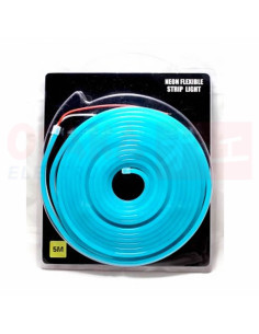 Neón LED flexible 12vdc luz Azul Hielo rollo 5mtr - vista principal 2