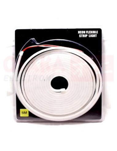 Neón LED flexible 12vdc luz Blanco rollo 5mtr - vista empaque