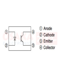 Optoacoplador PC817 - vista principal 2