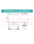 imagen de Bateria GEL 12V 55Ah - vista medidas
