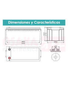 Imagen de Bateria GEL 12V 200Ah - vista principal 2