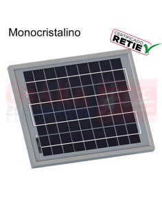Imagen de Panel Solar Monocristalino 10W SF-6M10 - vista superior