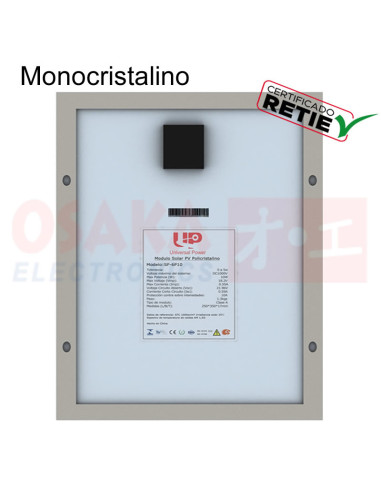 Imagen de Panel Solar Monocristalino 10W SF-6M10 - vista atras
