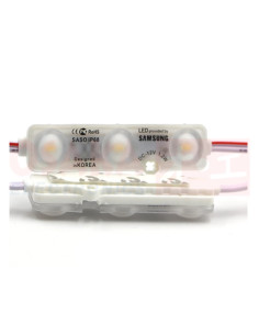 Imagen de Modulo 3 LED Blanco Cálido 12V Chip Samsung - vista principal 2