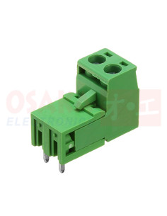 Imagen de Conector Bornera 2 Pines en L para ensamble - vista principal 2