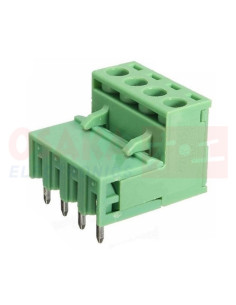 Imagen de Conector Bornera 4 Pines en L para ensamble - vista principal
