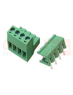 Imagen de Conector Bornera 4 Pines en L para ensamble - vista principal 2