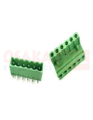 Imagen de Conector Bornera 5.08mm 6 Pines en L para ensamble - vista final