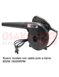 Imagen de Sopladora Aspiradora Blower para PC 650W 16000RPM - vista lateral Imagen de Sopladora Aspiradora Blower para PC 650W 16000RPM - vista lateral