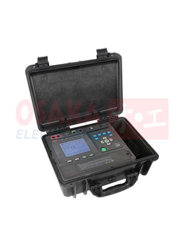 Imagen de medidor aislamiento megger-UT516B-vista lateral.