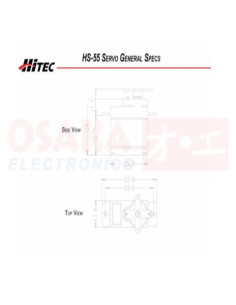 Imagen de Servo motor micro Hi-tec HS-55 - vista principal 2
