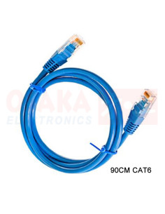 Imagen de Cable RJ45 Internet Categoría 6 Azul 90cm - vista principal 2