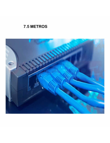 Imagen de Cable RJ45 Internet Categoría 6 Azul 7.5mtr-vista final