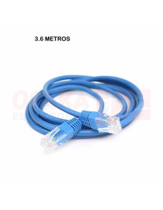 Imagen de Cable RJ45 Internet Categoría 6 Azul 3.6mtr-vista principal