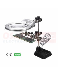 Imagen de Ayudante Soldadura Tercera mano con Luz ZD-10MB-vista principal 2
