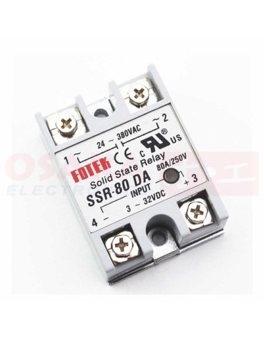 Imagen de Relevo Estado Solido Fotek SSR-80DA - vista frontal