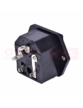Imagen de Toma Chasis Portafusible AC-03 - vista lateral Imagen de Toma Chasis Portafusible AC-03 - vista lateral