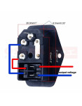 Imagen de Toma Chasis Portafusible y Switch AC-01A - vista final Imagen de Toma Chasis Portafusible y Switch AC-01A - vista final