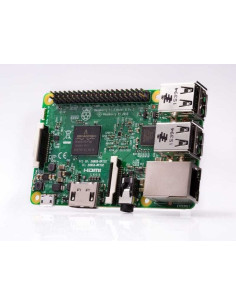 Imagen de Rasberry PI 3 modelo B - Vista Posterior Interna en perspectiva 2