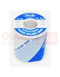 Imagen de Soldadura de Estaño Tech 60/40 1mm 500gr - vista principal