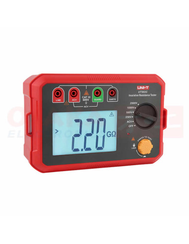 Imagen de Probador de resistencia de aislamiento UT502C - vista frontal