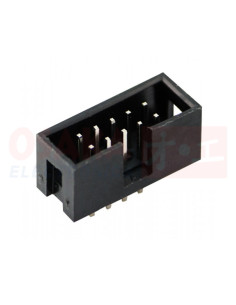 Imagen de Conector Macho Ribon 10 Pines impreso 90°, vista principal. 2