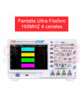 Imagen de Osciloscopio Ultra Fosforo Digital 100MHZ 4 Canales UPO2104CS - vista pantalla Imagen de Osciloscopio Ultra Fosforo Digital 100MHZ 4 Canales UPO2104CS - vista pantalla