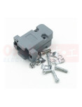Imagen de Carcasa plástica para conector serial DB9 - vista principal Imagen de Carcasa plástica para conector serial DB9 - vista principal