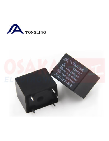 Imagen de Relevo 12V 5 pines 15A TONGLING - vista frontal