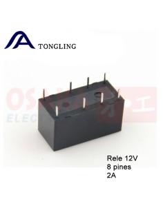 Imagen de Relevo 12V 8 pines 2A  TONGLING - vista principal 2