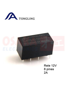 Imagen de Relevo 12V 8 pines 2A  TONGLING - vista principal