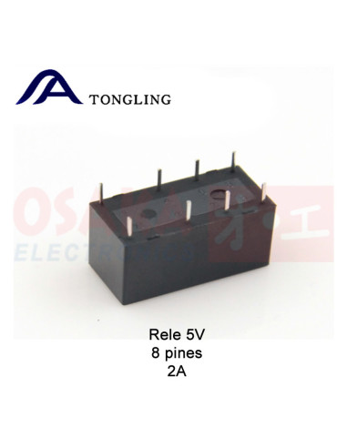 Imagen de Relevo 5V 8 pines 2A  TONGLING - vista pines