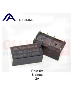 Imagen de Relevo 5V 8 pines 2A  TONGLING - vista principal