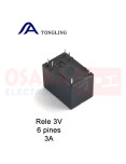Imagen de Relevo 3V 6 pines 3A TONGLING - vista pines